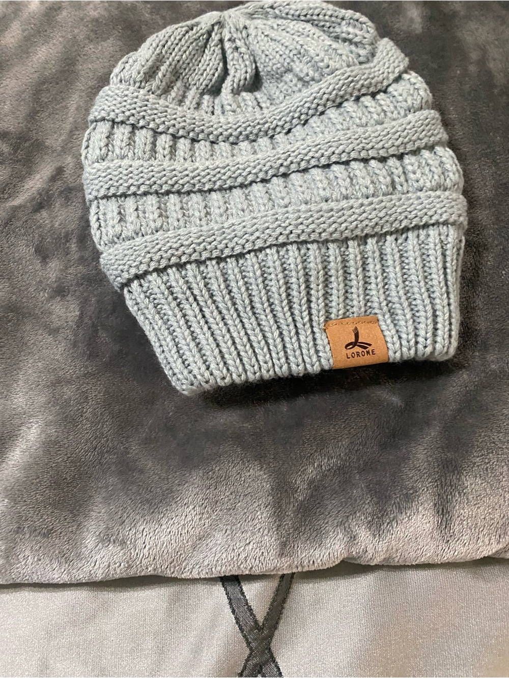 Kids Knit Beanie - Light Blue